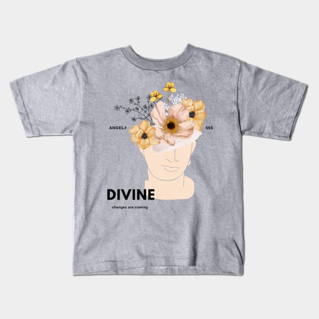 Spiritual angel number # 555 Kids T-Shirt by MOFF-